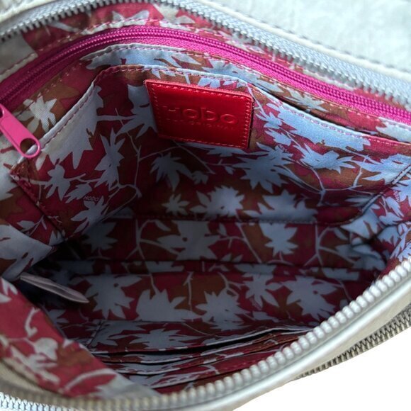 HOBO International‎ Leather Crossbody Bag Handbag Purse Tassel Silvertone EUC - Picture 11 of 15